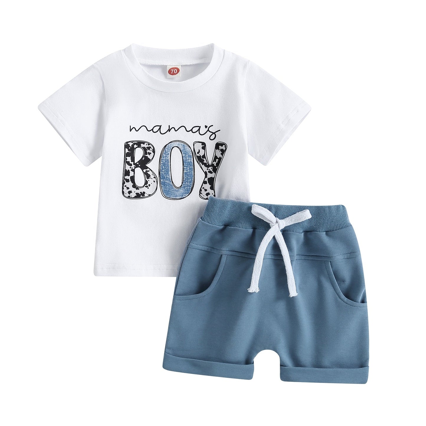 Cj. Bermuda + Camiseta #BabyBoy Tam: RN-3anos - Mãe Compra De Mãe