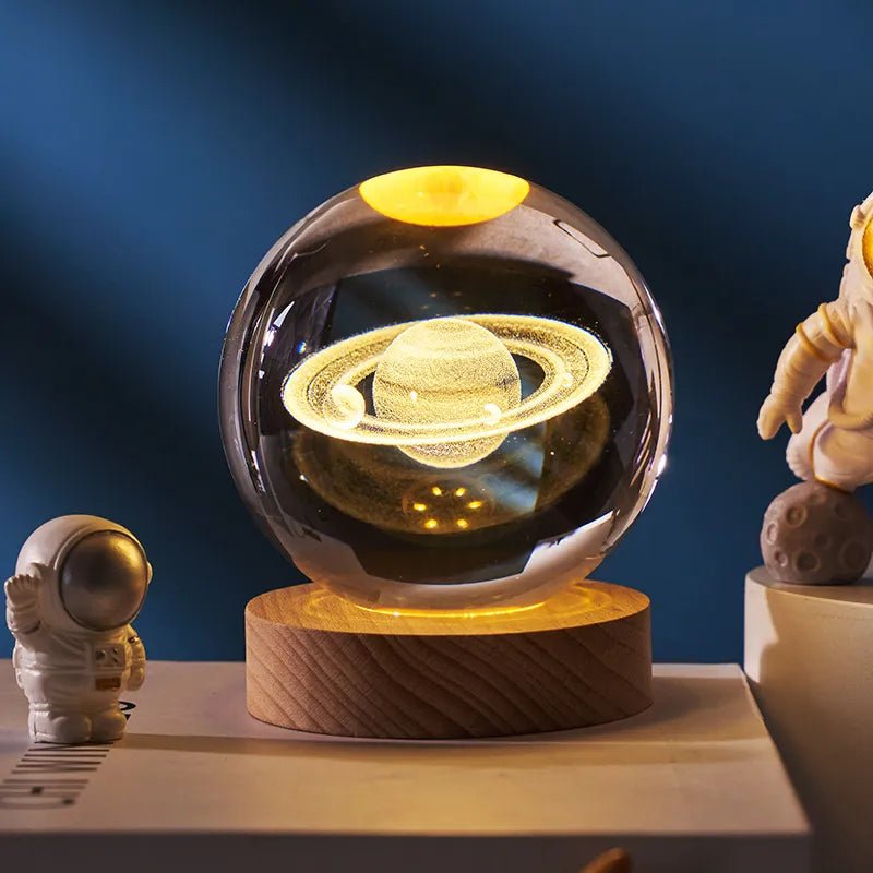 #DecoraçãoDoQuarto Luminária 3D com Luz de Led | Astronauta | Sistema Solar - Mãe Compra De Mãe