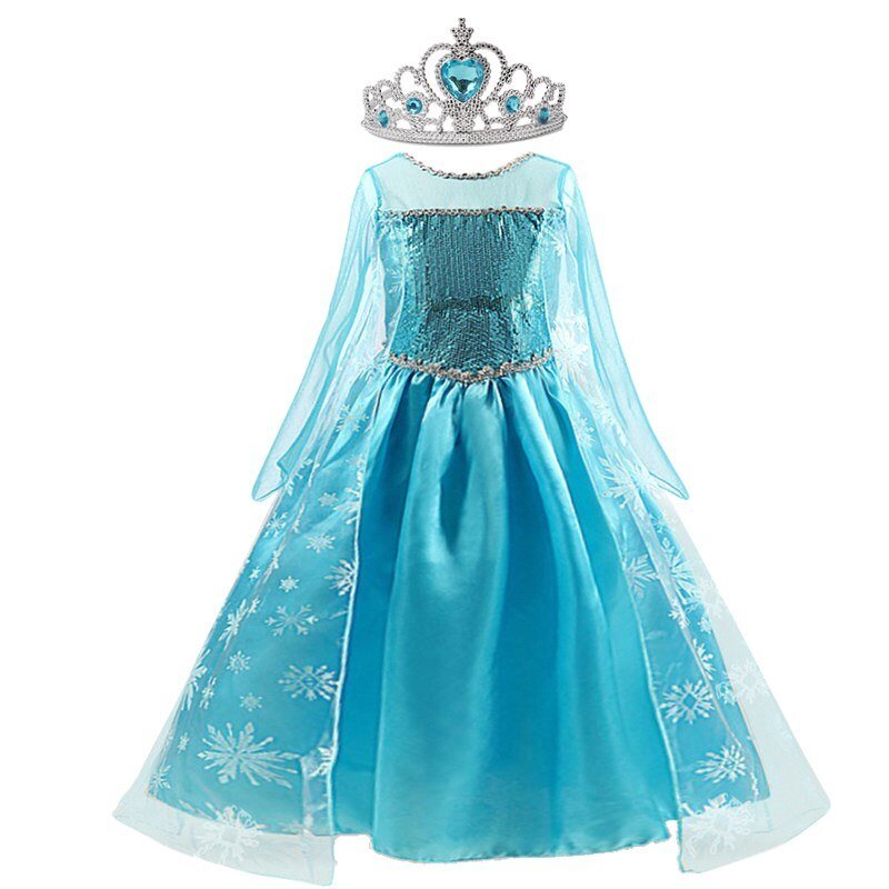 Fantasia Elsa Frozen - Tamanho 4 a 10 Anos - Mãe Compra De Mãe