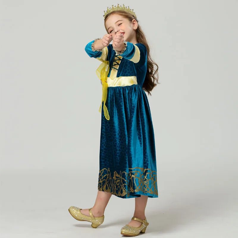Fantasia Infantil Princesa Merida - Tam 2 a 10 Anos - Mãe Compra De Mãe