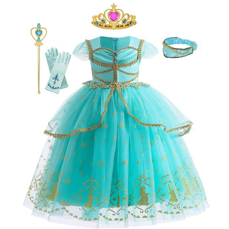 Fantasia Princesa Jasmine - Tamanho 2 a 8 Anos - Mãe Compra De Mãe