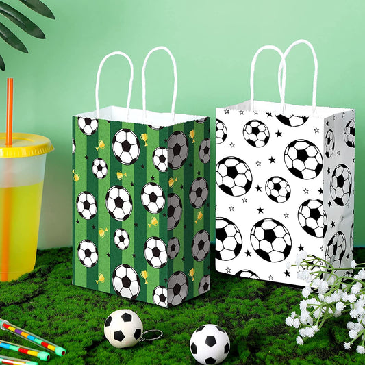 Kit com 6 Sacolinhas para Lembrancinha Festa Infantil Tema Futebol - Mãe Compra De Mãe