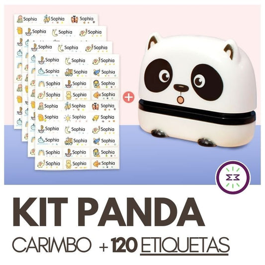 Kit com Carimbo de Roupa Personalizado + 120 Etiquetas Personalizadas - Mãe Compra De Mãe