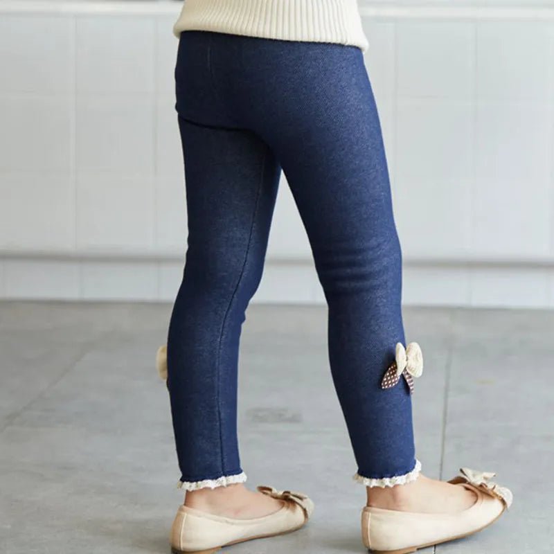 Legging Infantil Peluciada Grossa #Jeans #Denim - Mãe Compra De Mãe