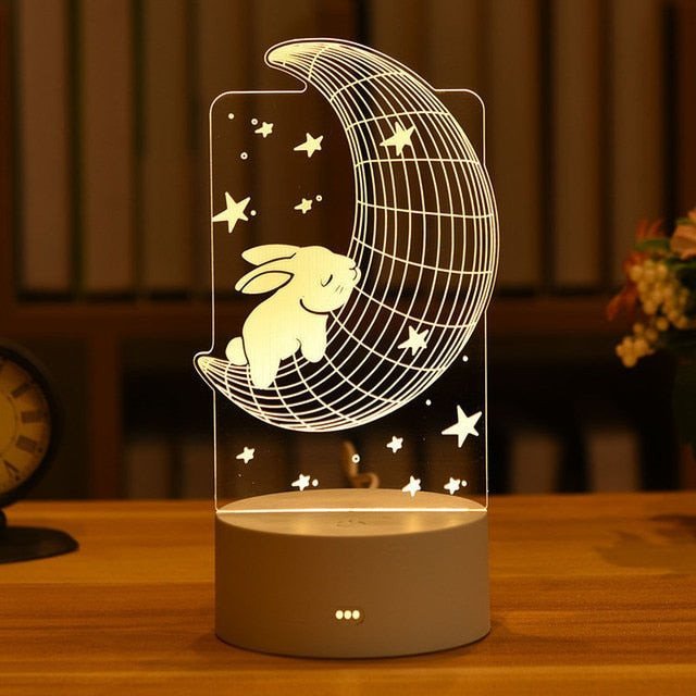 Luminária Criativa LED 3D - Mãe Compra De Mãe