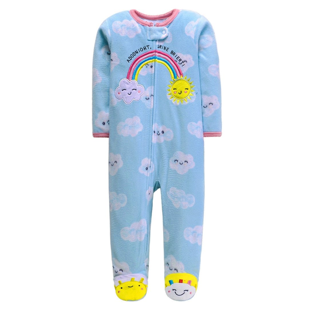 Macacão Pijama Bebê Fleece | Tam: 1-12 meses - Mãe Compra De Mãe