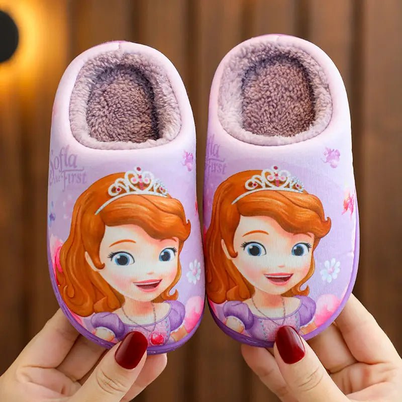 Pantufinha Infantil Princesa Elsa e Princesinha Sofia - Mãe Compra De Mãe