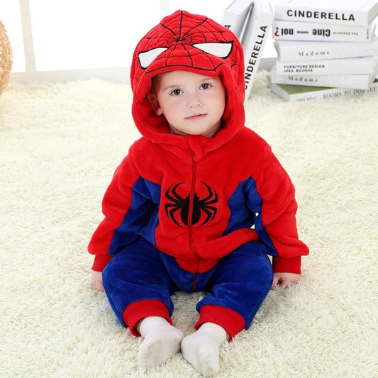 Pijama #Fantasia Homem-Aranha com Capuz | Tam: 0-36 meses #Unissex #SpiderMan - Mãe Compra De Mãe