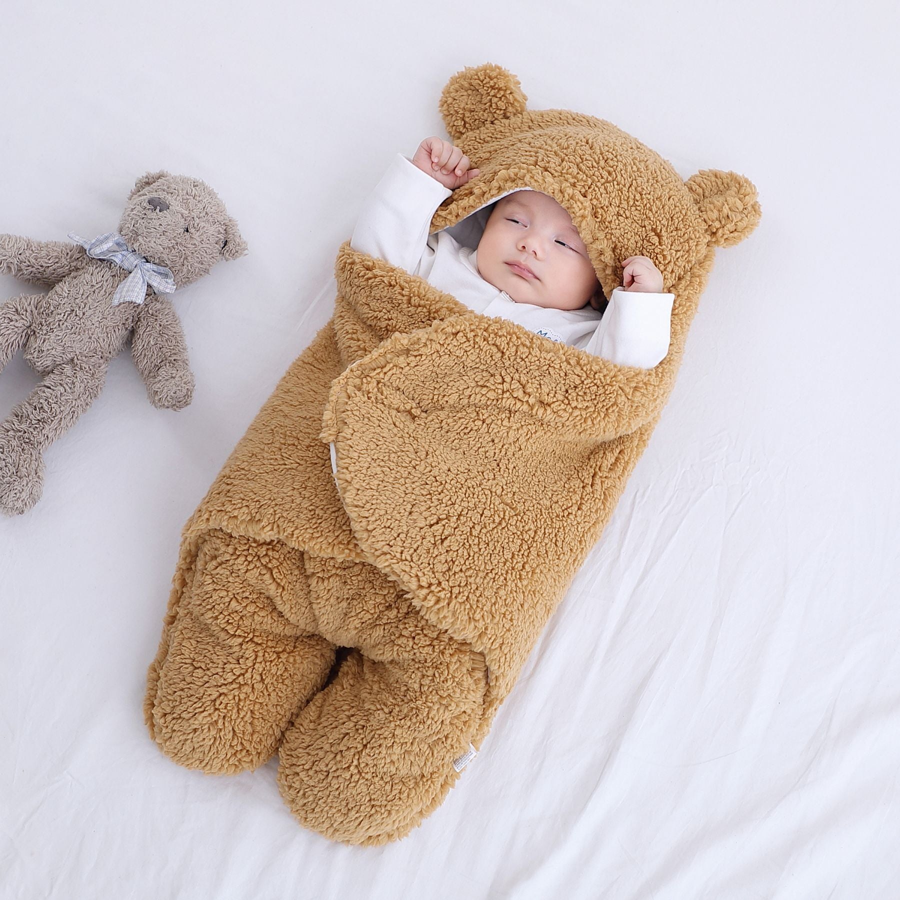 Saco de Dormir Bebê com Capuz #Inverno - Mãe Compra De Mãe