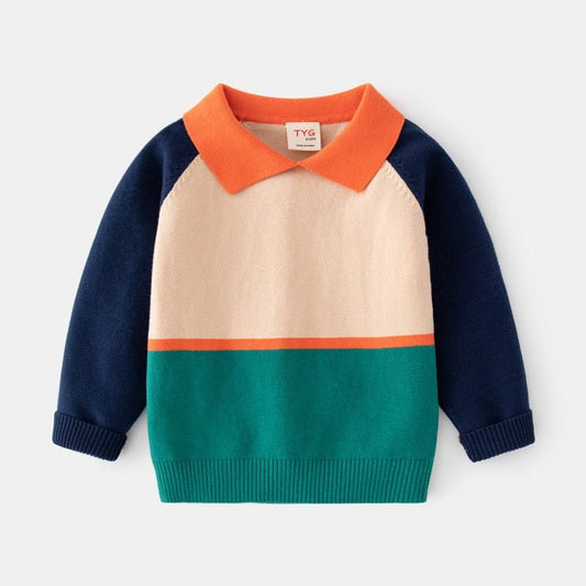 Suéter Infantil com Gola Polo - Tam 2-8 Anos - Mãe Compra De Mãe