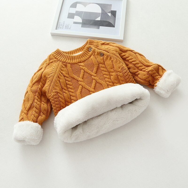 Suéter Tricot Infantil Peluciado - Coleção Originals - RN até 5 anos - Outono / Inverno - Mãe Compra De Mãe