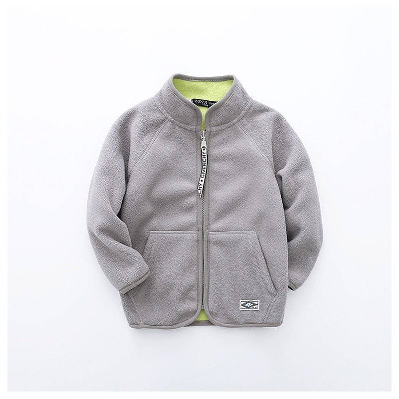 2-8 anos | Jaqueta Fleece Unissex #Inverno - Mãe Compra De Mãe