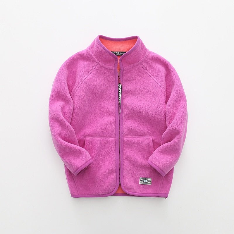 2-8 anos | Jaqueta Fleece Unissex #Inverno - Mãe Compra De Mãe