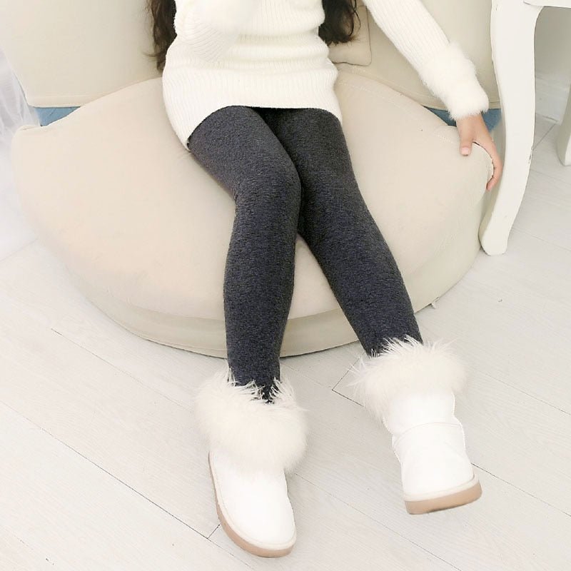 3-10 anos | Calça Legging Infantil Peluciada #Inverno - Mãe Compra De Mãe