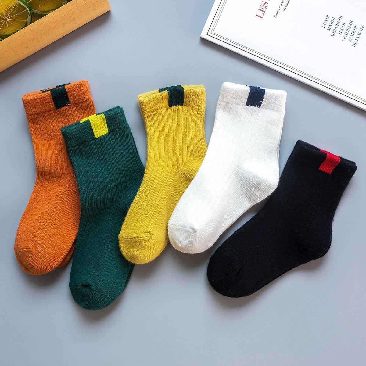 5 Pares de Meia Infantil Scandi Colors - Mãe Compra De Mãe