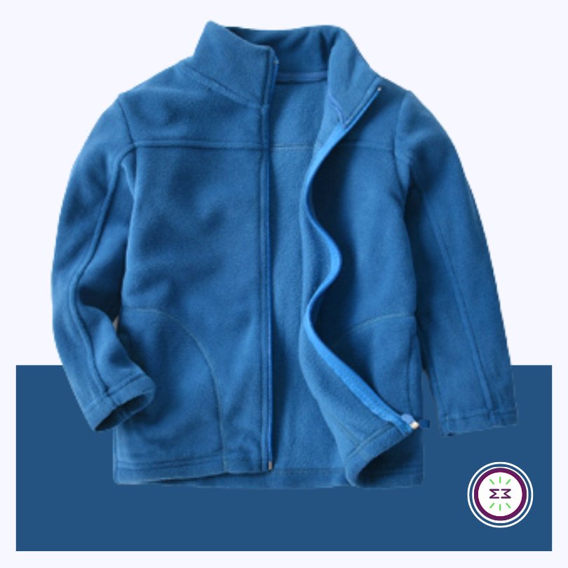 Blusão Fleece Infantil Blue / Tam 2-8 anos - Mãe Compra De Mãe