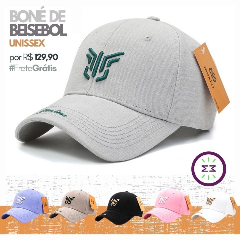 Boné de Beisebol ou Baseball Caps Unissex #Tendência - Mãe Compra De Mãe