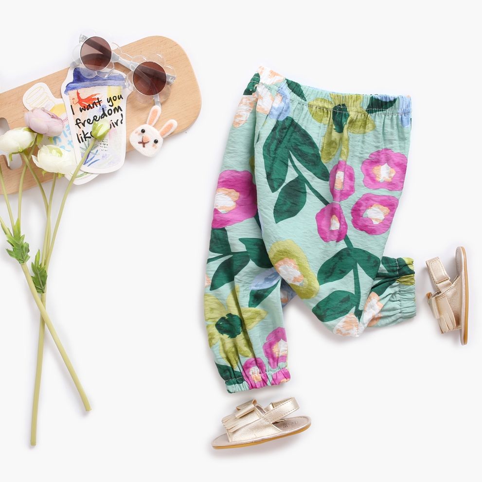 Calça de Bebê Estampada Floral #Primavera Verão #Leve4pague3 - Mãe Compra De Mãe