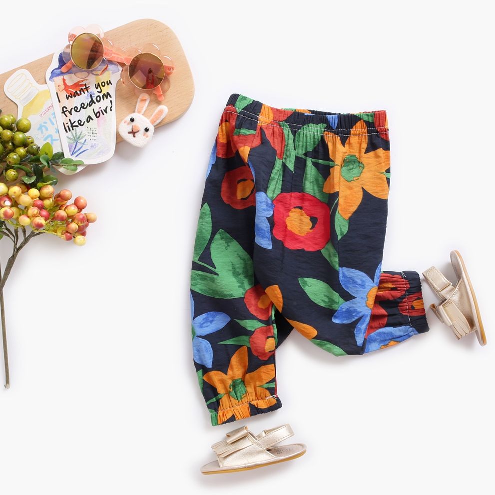 Calça de Bebê Estampada Floral #Primavera Verão #Leve4pague3 - Mãe Compra De Mãe