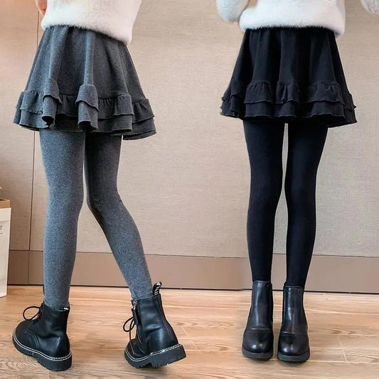 Calça Legging com Saia - Infantil e Teen - Tam 3 a 14 Anos - Mãe Compra De Mãe