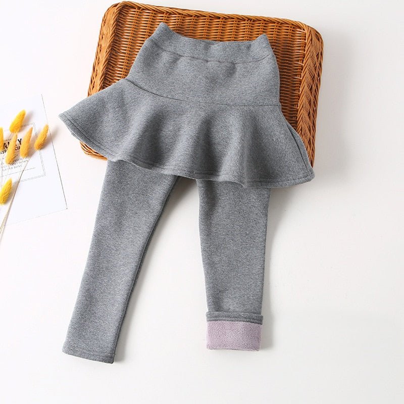 Calça Legging Saia Infantil Aveludada #OutonoInverno - Tam 2-8 anos - Mãe Compra De Mãe