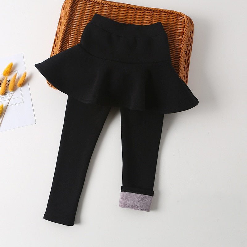 Calça Legging Saia Infantil Aveludada #OutonoInverno - Tam 2-8 anos - Mãe Compra De Mãe