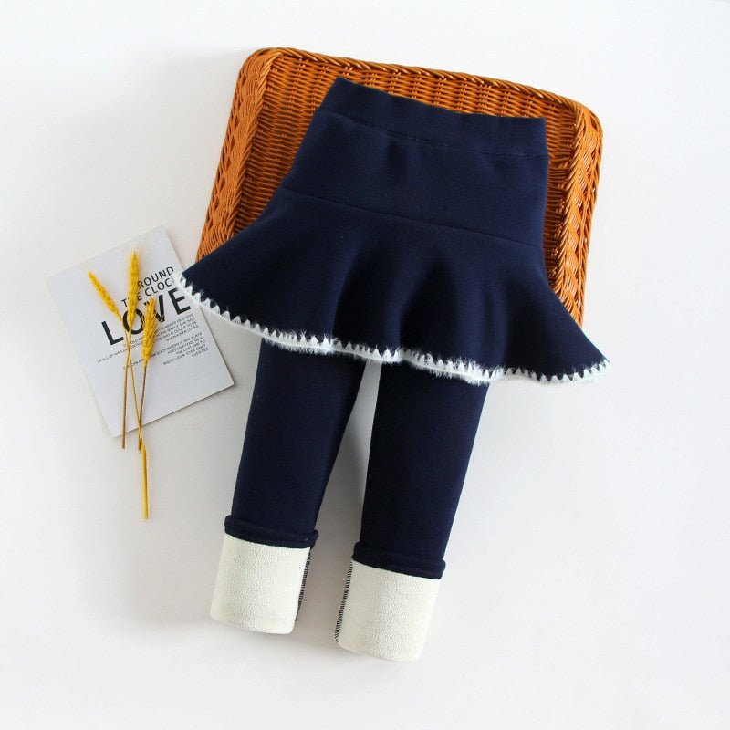 Calça Legging Saia Infantil Aveludada #OutonoInverno - Tam 2-8 anos - Mãe Compra De Mãe