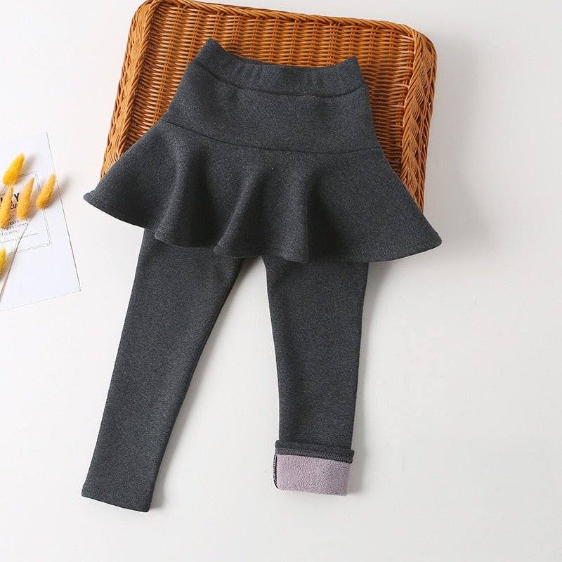 Calça Legging Saia Infantil Aveludada #OutonoInverno - Tam 2-8 anos - Mãe Compra De Mãe