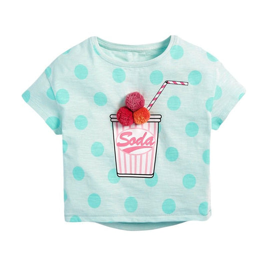 Camiseta Feminina Infantil Ice Cream #Soda Tam: 1-7 anos - Mãe Compra De Mãe