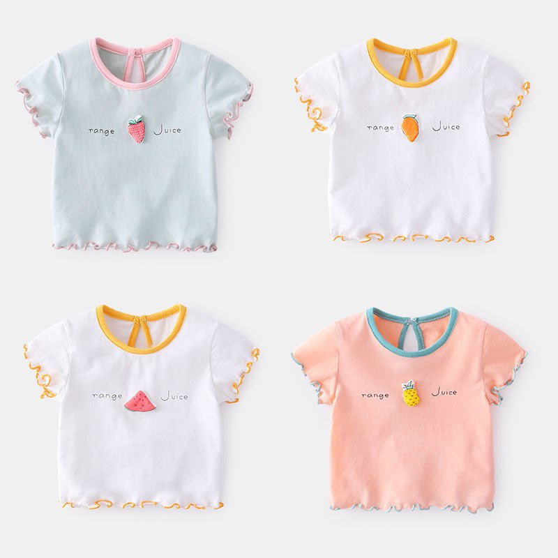 Camiseta Infantil Menina Verão - Tam: 1-3 Anos - Mãe Compra De Mãe