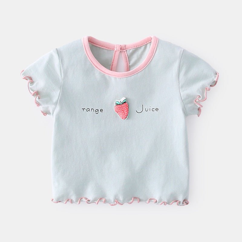 Camiseta Infantil Menina Verão - Tam: 1-3 Anos - Mãe Compra De Mãe