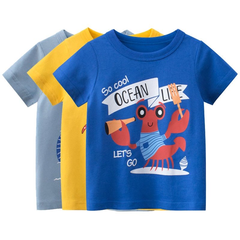 Camisetas Ocean Life (1-10 anos) - Mãe Compra De Mãe