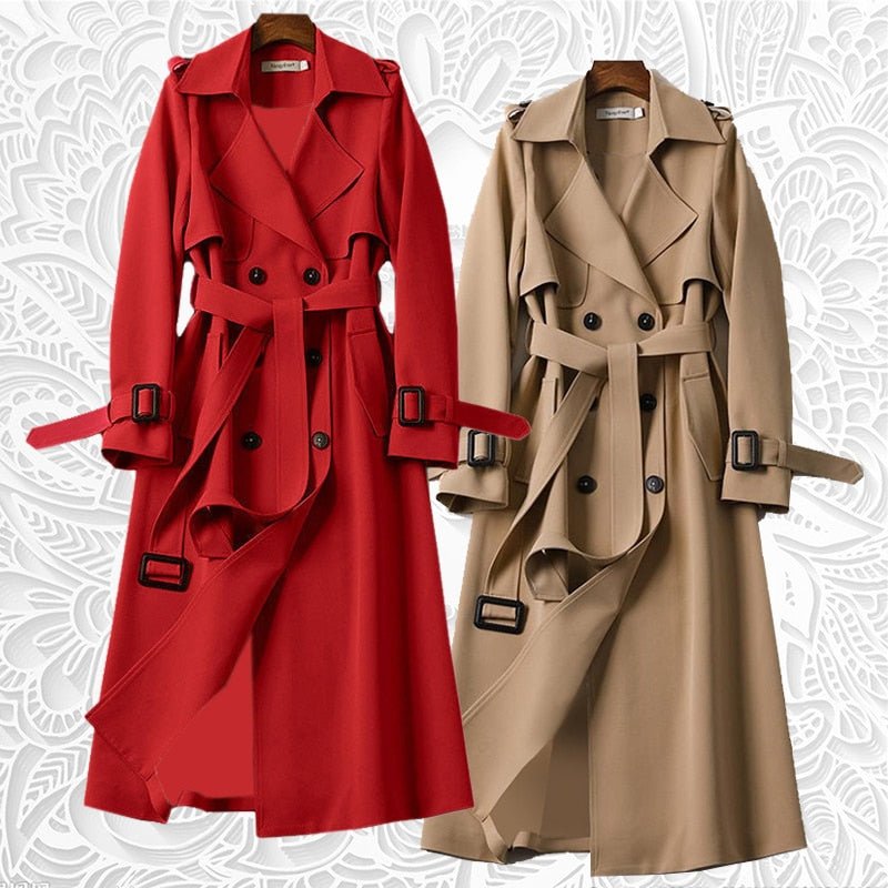 Casaco Trench Coat Feminino Comprido - Mãe Compra De Mãe