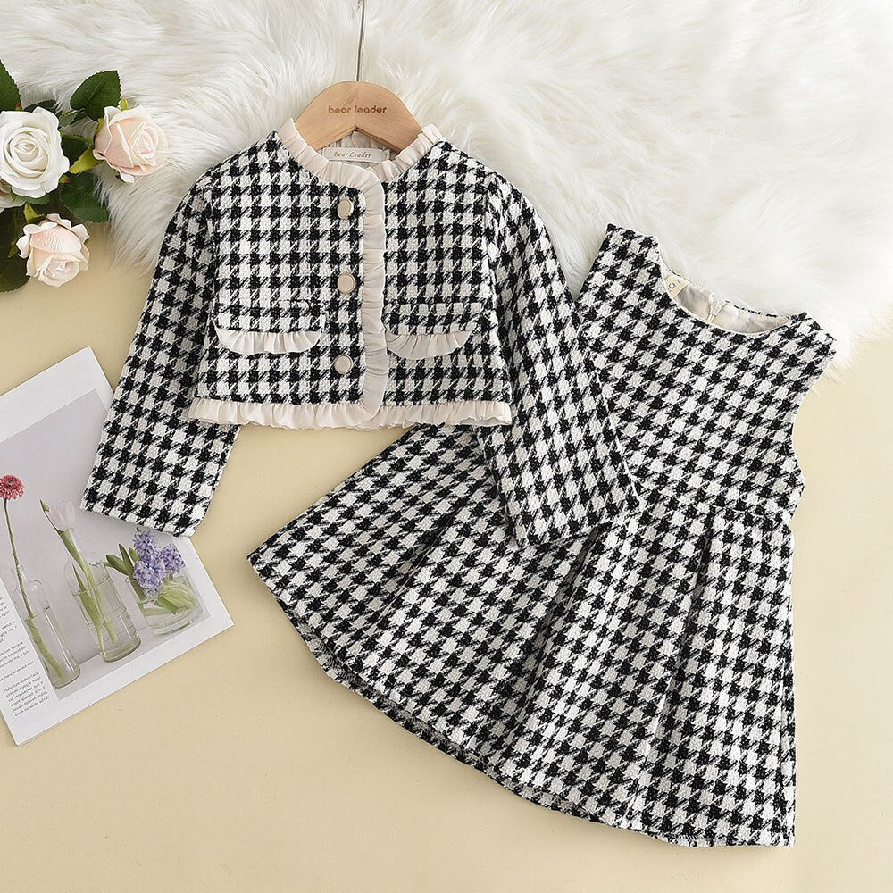 Cj. 2pcs Vestido + Jaqueta | Tam: 1-6 anos - Mãe Compra De Mãe