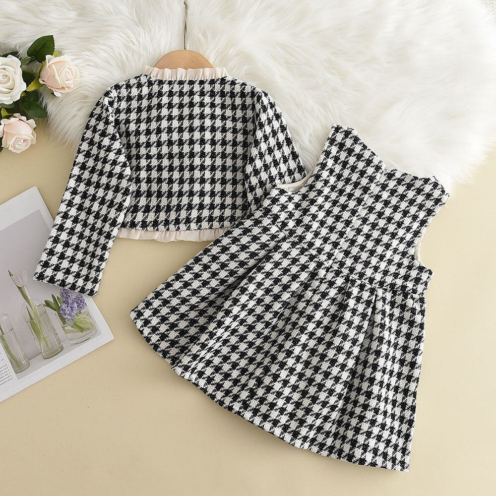 Cj. 2pcs Vestido + Jaqueta | Tam: 1-6 anos - Mãe Compra De Mãe