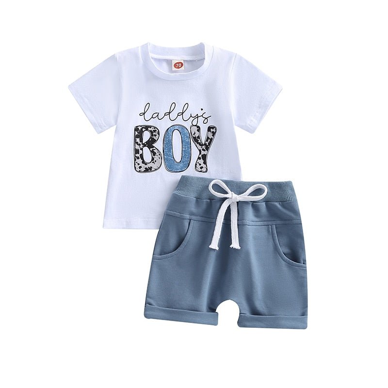 Cj. Bermuda + Camiseta #BabyBoy Tam: RN-3anos - Mãe Compra De Mãe