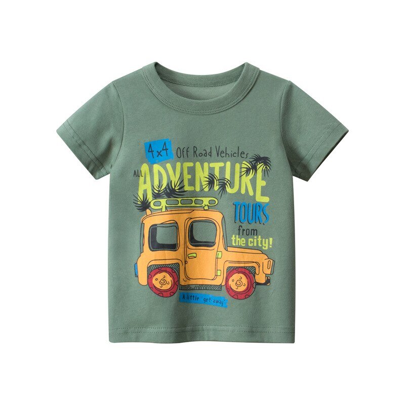 Coleção Adventure: Camisetas para Crianças de 2 até 8 anos - 100% Algodão - Estampas de Aventura, Jipes, OFF Road, 4x4, Carros e Viagens - Mãe Compra De Mãe