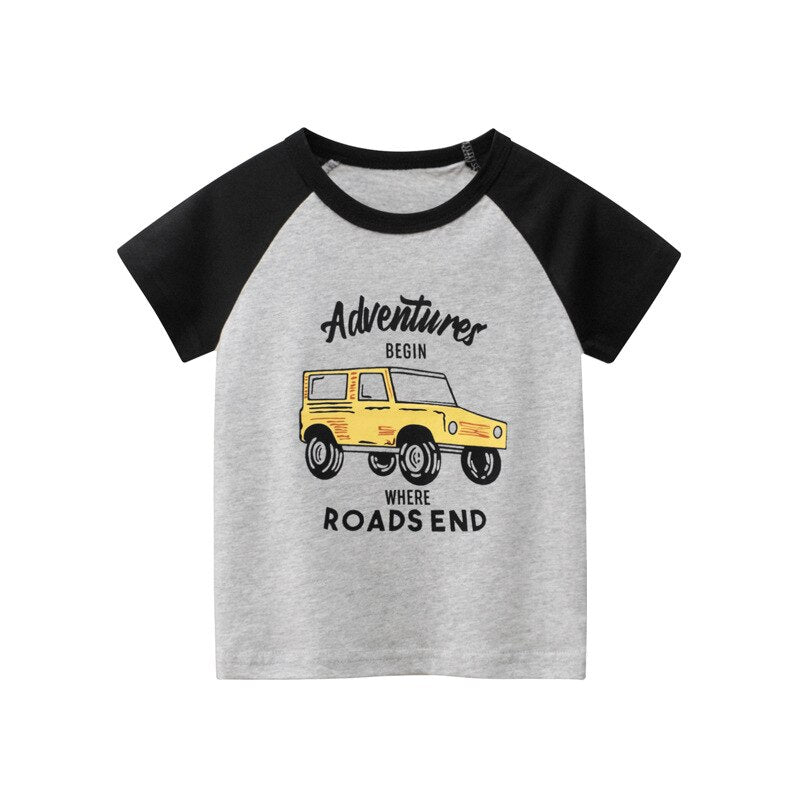 Coleção Adventure: Camisetas para Crianças de 2 até 8 anos - 100% Algodão - Estampas de Aventura, Jipes, OFF Road, 4x4, Carros e Viagens - Mãe Compra De Mãe