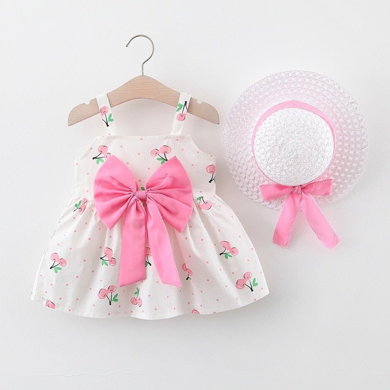 Conjunto de Bebê Verão #RN até 3 anos | Vestido com Chapeuzinho - Mãe Compra De Mãe