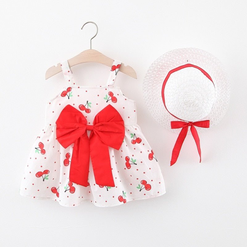 Conjunto de Bebê Verão #RN até 3 anos | Vestido com Chapeuzinho - Mãe Compra De Mãe