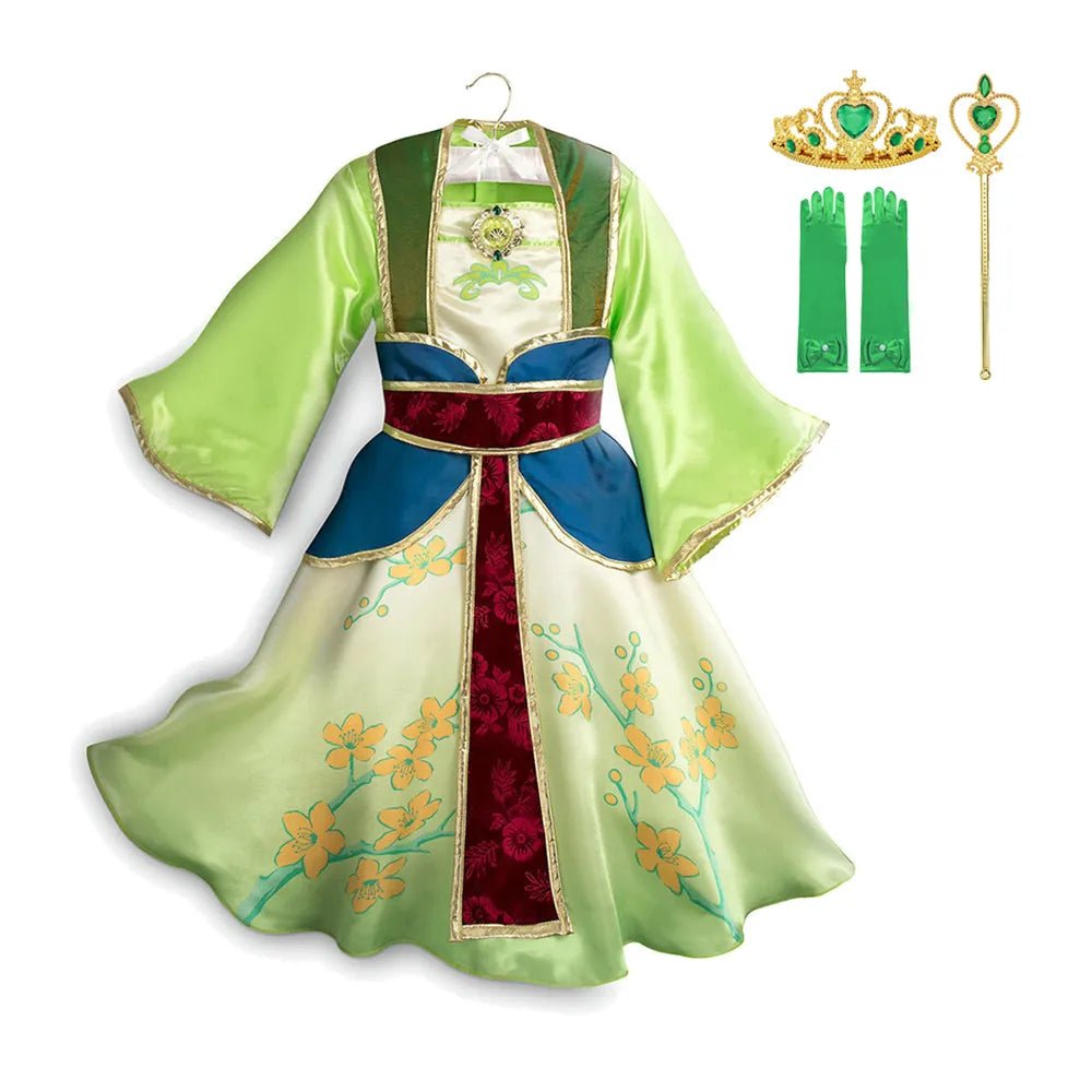 Fantasia Princesa Mulan - Tamanho 3 a 10 Anos - Mãe Compra De Mãe
