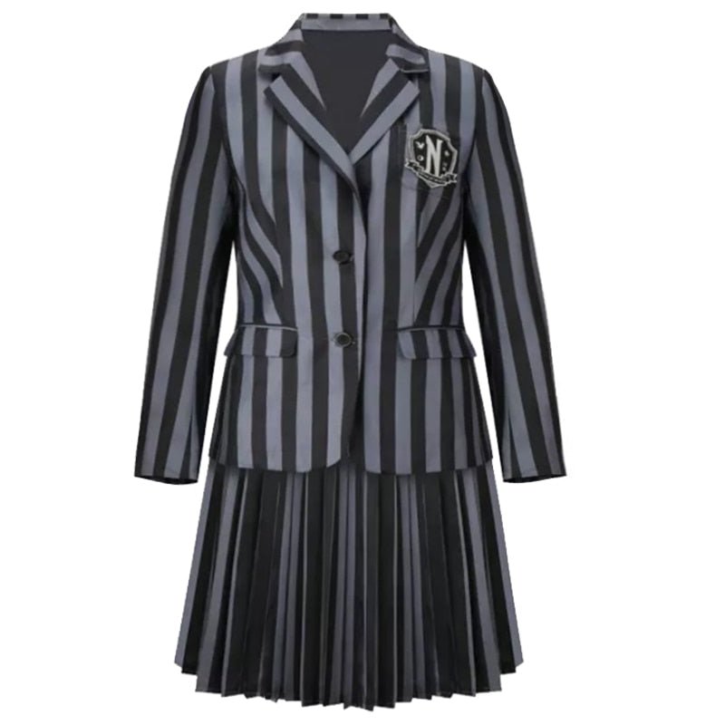 Fantasia Wandinha Uniforme #HighSchool - Mãe Compra De Mãe