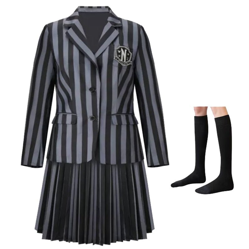 Fantasia Wandinha Uniforme #HighSchool - Mãe Compra De Mãe