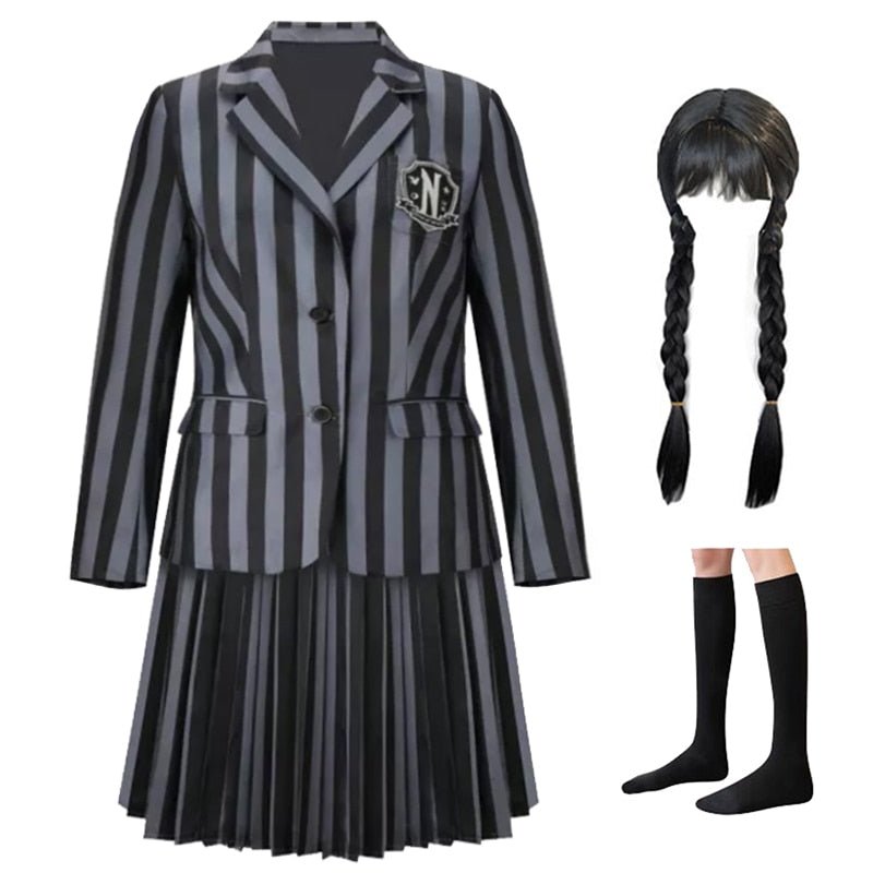 Fantasia Wandinha Uniforme #HighSchool - Mãe Compra De Mãe