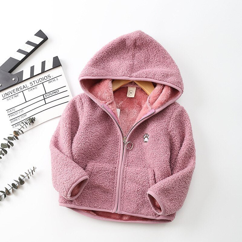 Jaqueta Infantil Fleece com Capuz #Hoodie - Mãe Compra De Mãe