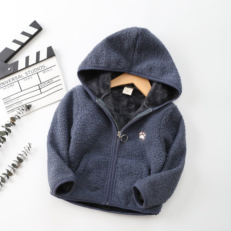 Jaqueta Infantil Fleece com Capuz #Hoodie - Mãe Compra De Mãe