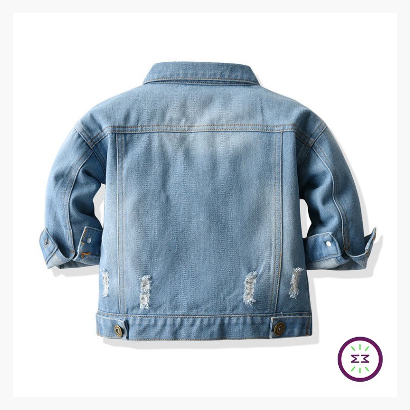 Jaqueta Jeans #casual Infantil (RN-7 anos) - Mãe Compra De Mãe