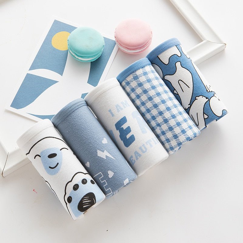 Kit 5 Calcinhas Várias Estampas - Mãe Compra De Mãe