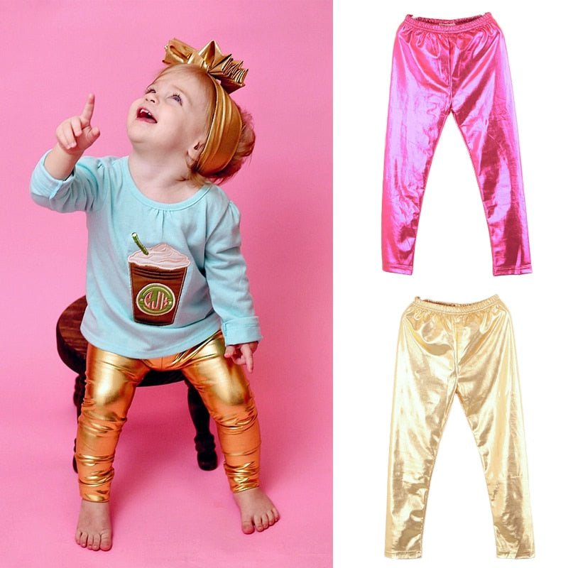 Legging Infantil Metalizada - Tam 3 a 11 Anos - Mãe Compra De Mãe