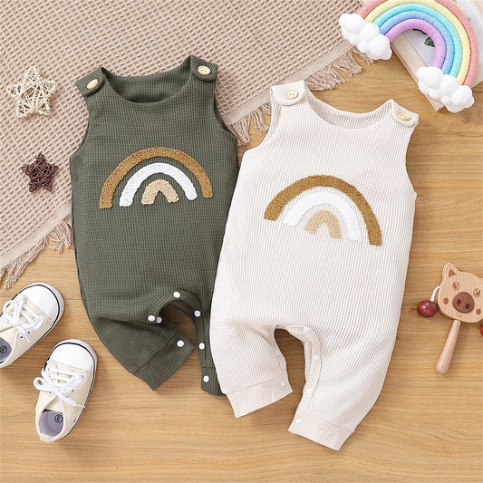 Macacão Arco-íris Boho Verão | 0-18 meses - Mãe Compra De Mãe